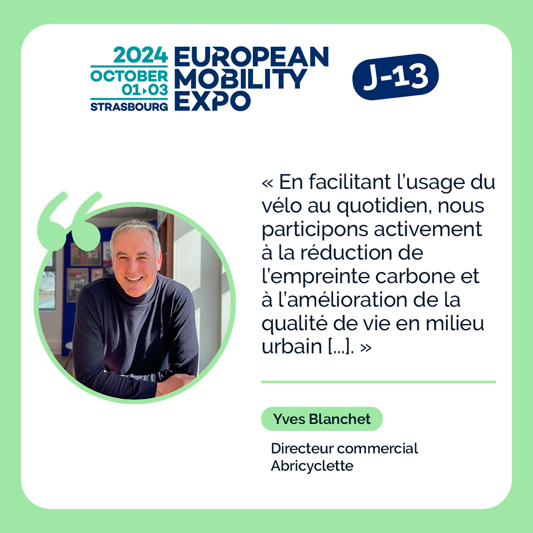 J-13 : Abricyclette au Salon European Mobility Expo